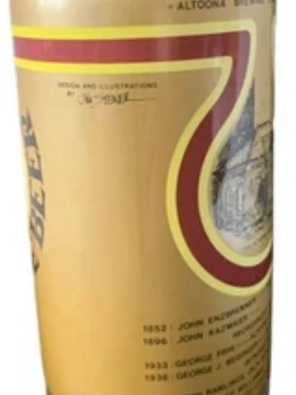 Vintage Beer Can Horseshoe Curve Beer Steel Can Pull Top Empty